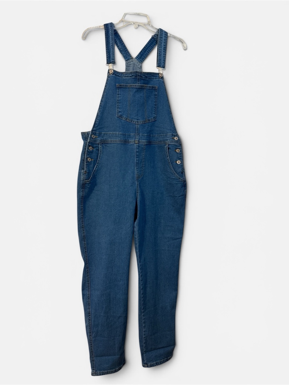 Never worn Classic Indigo Denim Overalls size L